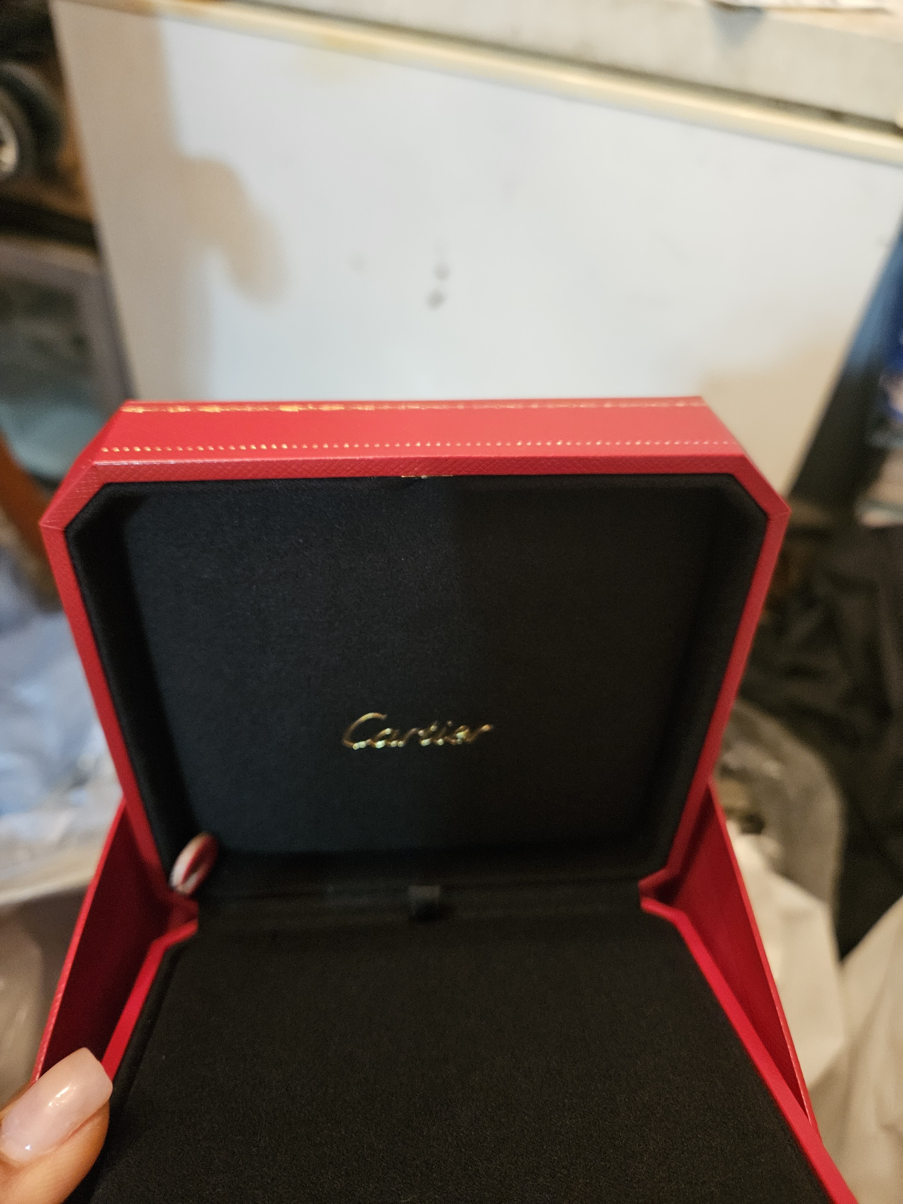 Cartier Red And Black Watch Presentation Box